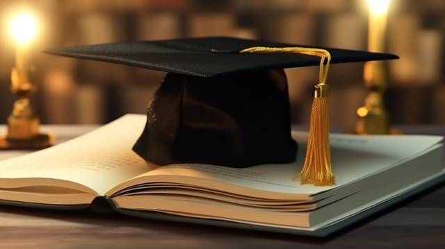 Toca pe o carte din cadrul unei universități, privind materia PShilogia