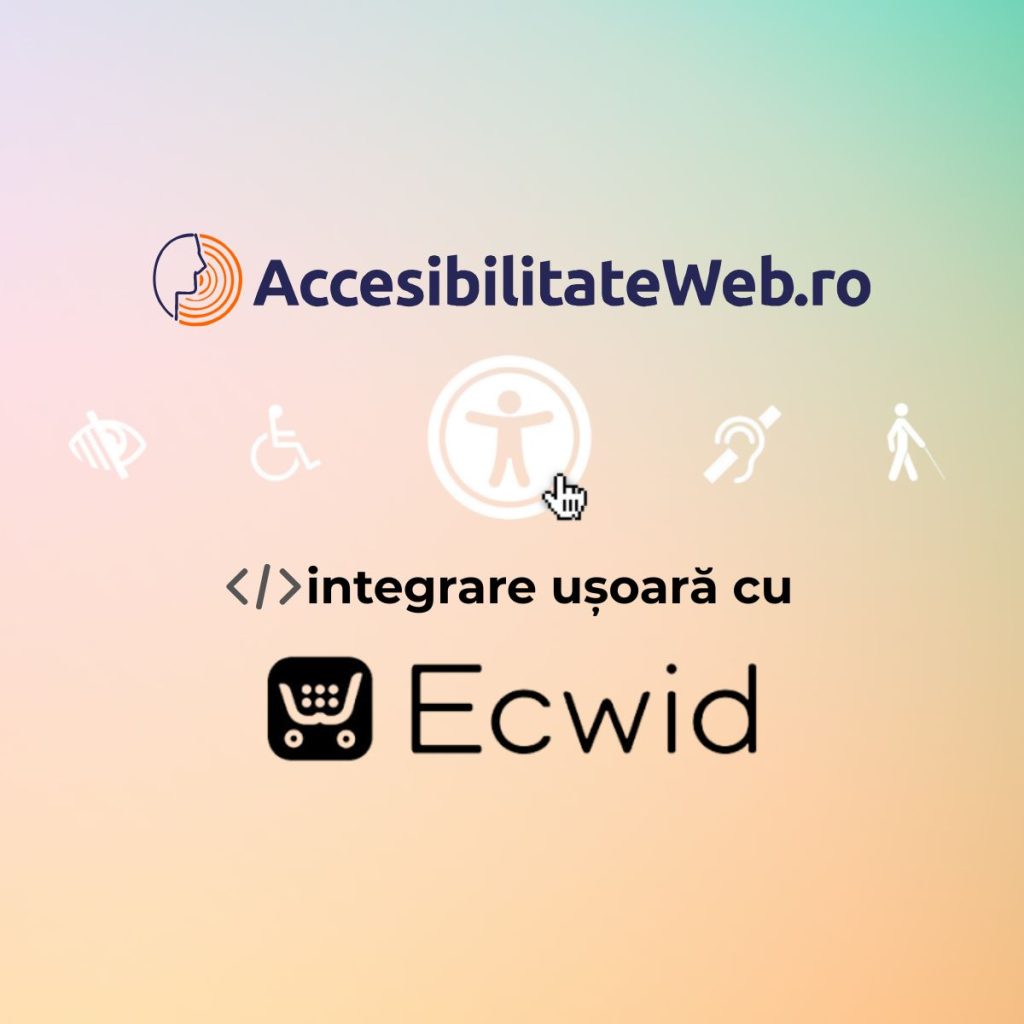 Modul Accesibilitate Web pentru Ecwid