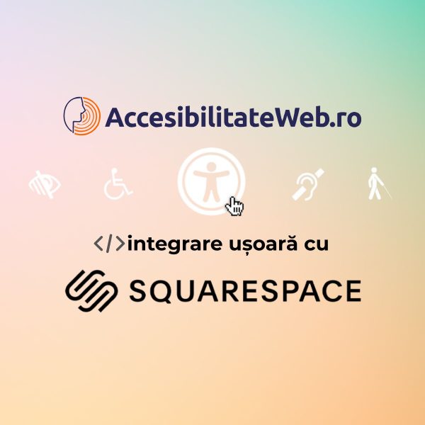 Modul Accesibilitate Web pentru Square space
