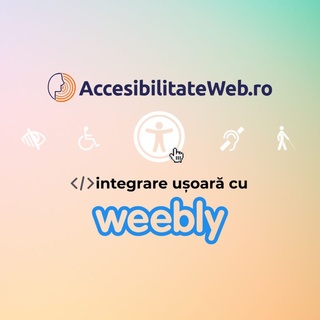 Modul Accesibilitate Web pentru Weebly