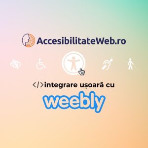 Modul Accesibilitate Web pentru Weebly